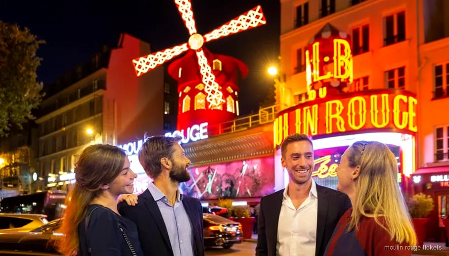 Sopar a la torre Eiffel combinat amb entrades al Moulin Rouge a Paris